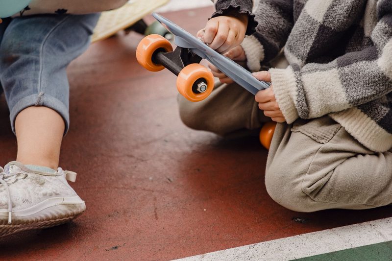 Skateboarder in Ost- und Westdeutschland