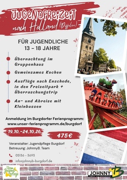 Jugendfreizeit nach Holland, Herbstferien 26