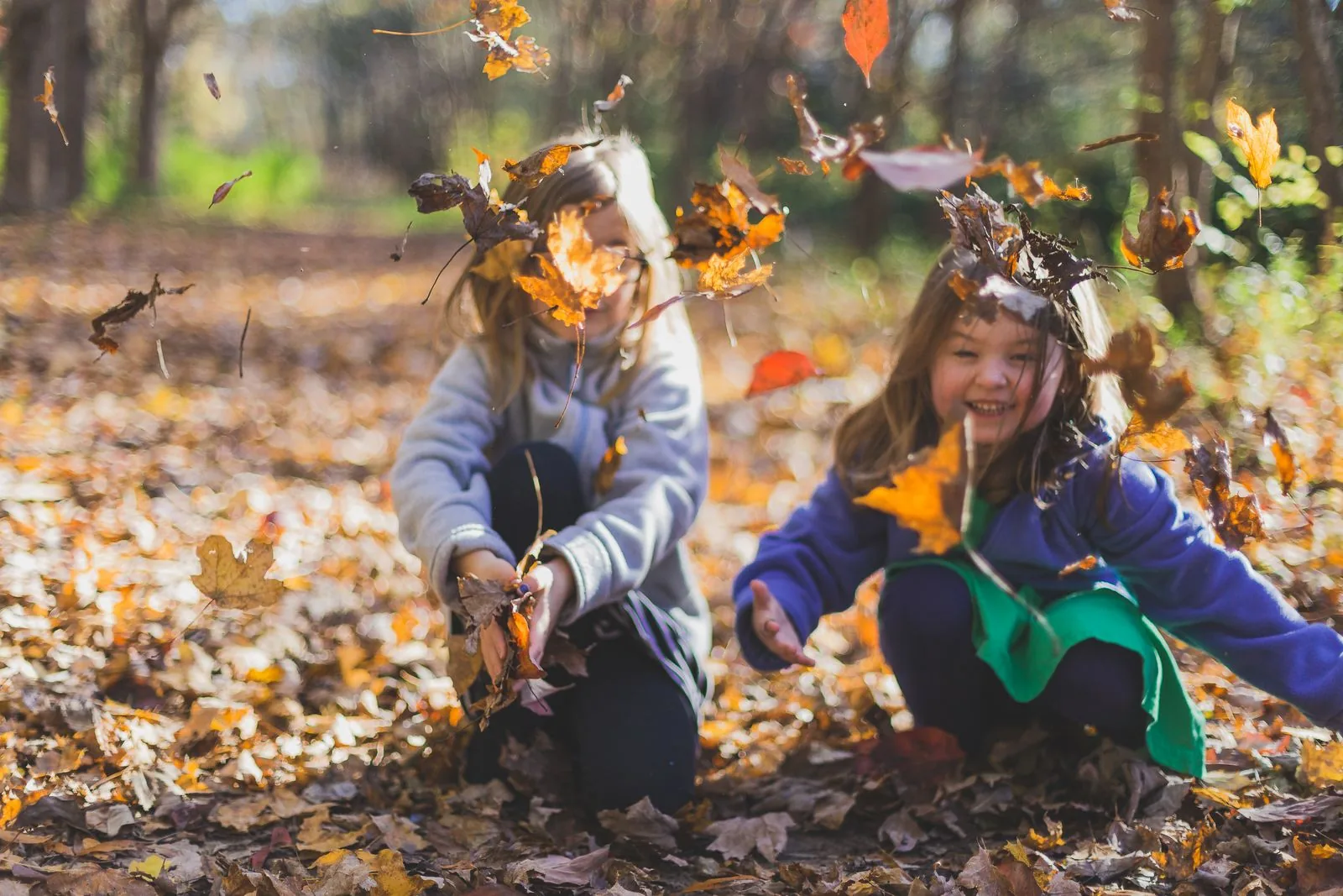 FerienMelder Ratgeber – Kinder spielen im Herbstlaub, Tipps für Herbstferien-Programme