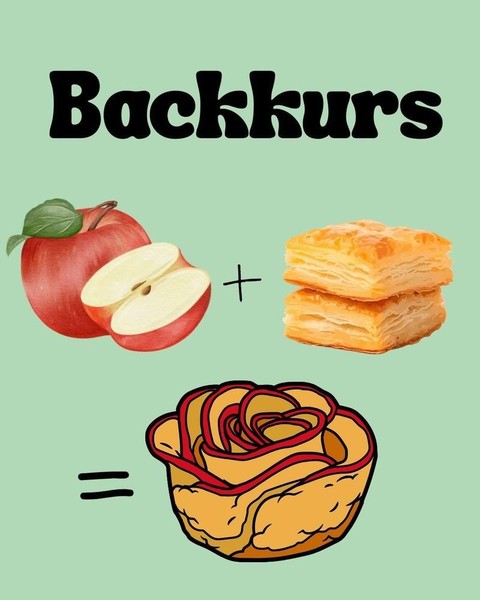 Backkurs: Apfelrosen