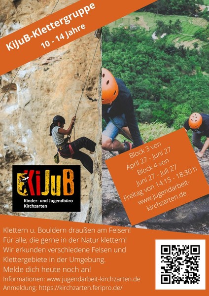 Klettergruppe 10 - 14 Jahre Block 3 Klettern am Fels