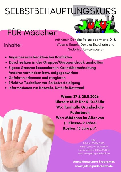 Selbstbehauptungskurs Mädchen (VOLL BELEGT)