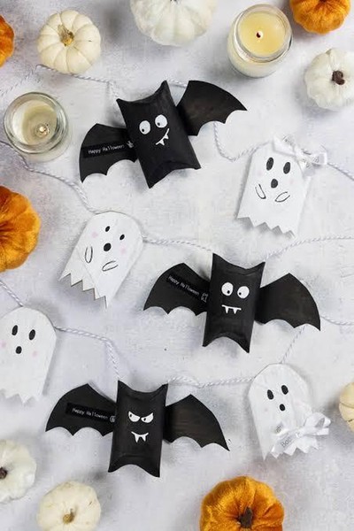 Halloween-Lichterkette basteln