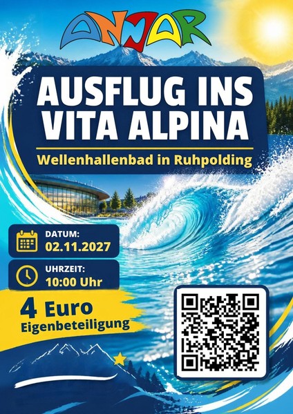Jede menge Spaß mit Alpenpanorama: Thermalbecken, Rutsche, Wellenbecken und Dampfgrotte