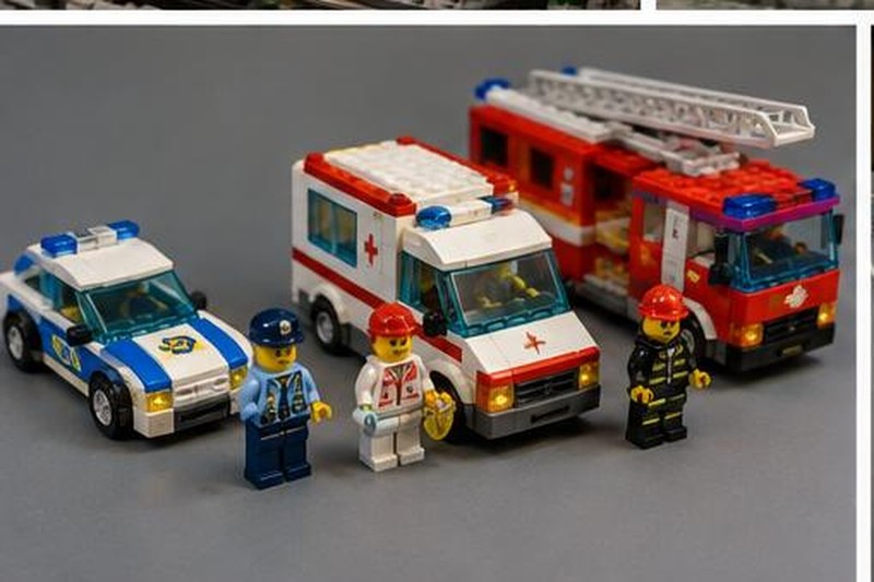Die Helfer mit Blaulicht – Einsatz auf der Lego-Kirmes!