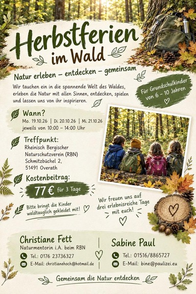 Herbstferien im Wald
