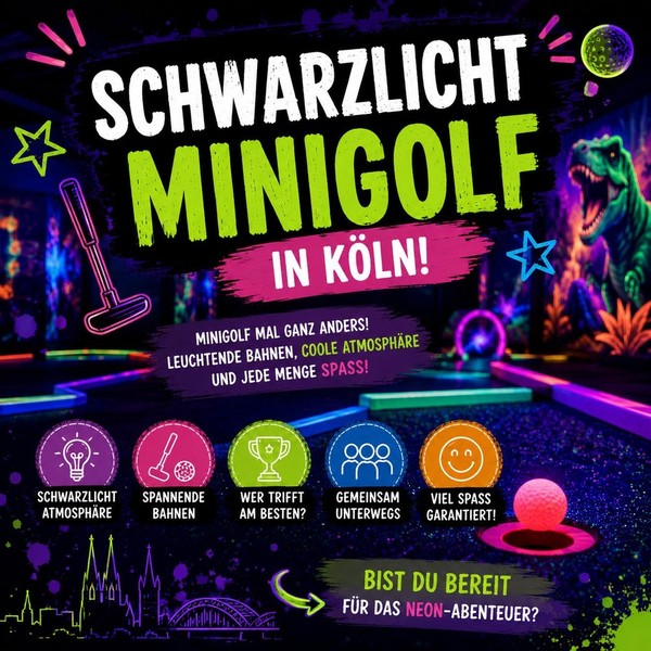 3D Schwarzlicht-Minigolf